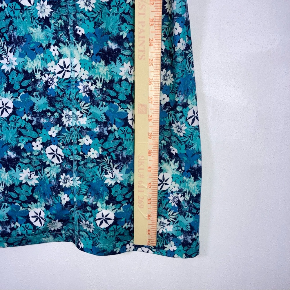 Patagonia Latticeback Floral Women Athletic Dress Sz M Blue Bra Soft  Stretch - Picture 7 of 12